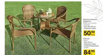 Eroski Sillón con brazos apilable mesa oferta