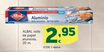 HiperDino ALBAL rollo de papel aluminio 20 m oferta