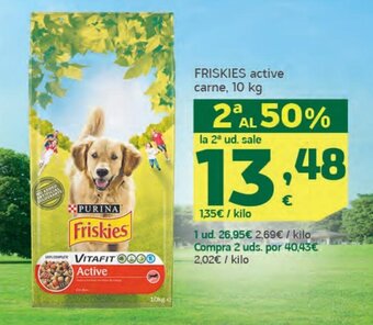 HiperDino FRISKIES active carne, 10 kg oferta