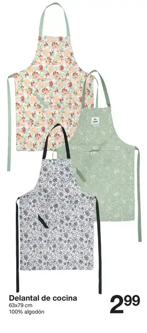 Zeeman Delantal de cocina 63x79cm oferta