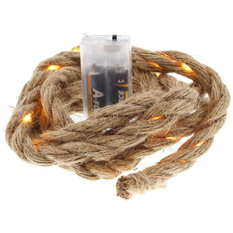 Action Cordel de yute con luz led oferta