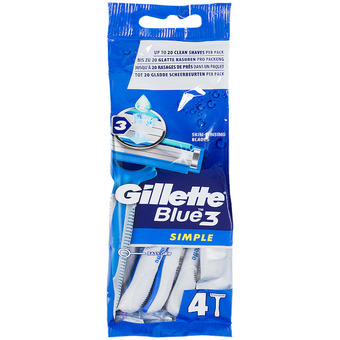Action Cuchillas de afeitar gillette blue3 simple oferta