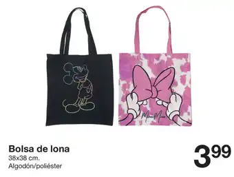 Zeeman Bolsa de lona 38x38cm Algodón/polléster oferta