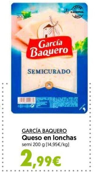 Hiper Usera García Baquero Queso en Lonchas oferta