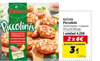 Hiper Usera Buitoni Piccolinis oferta