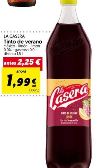 Hiper Usera La Casera Tinto de Verano oferta