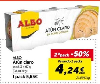 Hiper Usera Albo Atún Claro oferta