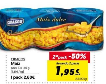 Hiper Usera Cidacos Maíz oferta