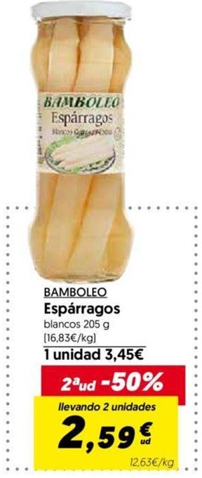 Hiper Usera Bamboleo Espárragos oferta
