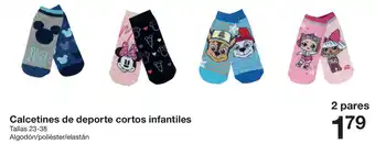 Zeeman Calcetines de deporte cortos infantiles Tallas 23-38 Algodón/poliéster/elastán oferta
