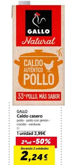 Hiper Usera Gallo Caldo Casero oferta