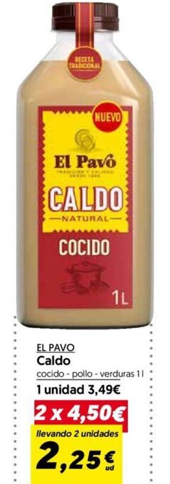 Hiper Usera El Pavo Caldo oferta