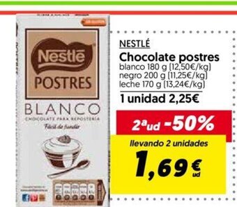 Hiper Usera Nestlé Chocolate Postres oferta