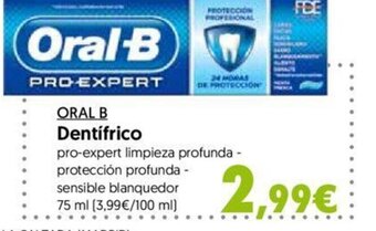 Hiper Usera Oral B Dentífrico oferta
