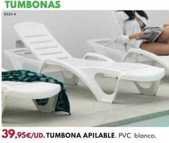 BricoCentro Tumbona apilable oferta