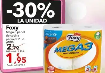 Clarel Foxy Mega 3 papel de cocina paquete 2 ud oferta