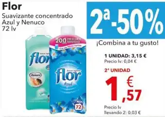 Clarel Flor Suavizante concentrado Azul y Nenuco 72 lv oferta