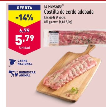 ALDI Costilla de Cerdo Adobada oferta