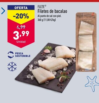 ALDI Filetes de Bacalao oferta