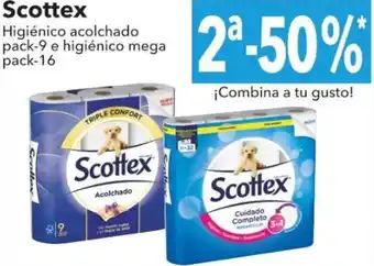 Clarel Scottex Higiénico acolchado pack-9 e higiénico mega pack-16 oferta