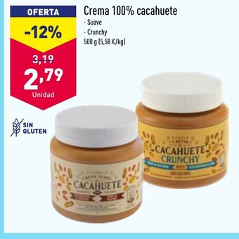 ALDI Crema 100% Cacahuete oferta