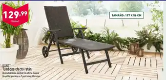 ALDI Tumbona Efecto Ratán oferta