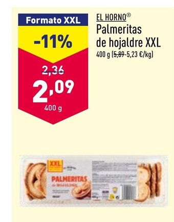 ALDI Palmeritas de Hojaldre XXL oferta