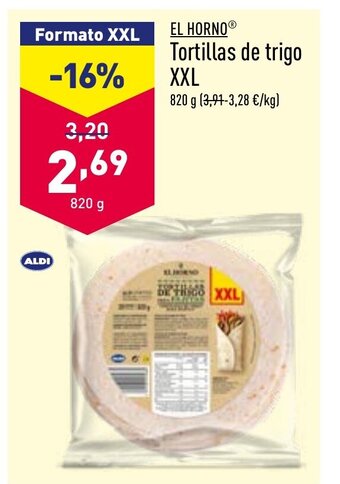 ALDI Tortillas de Trigo XXL oferta