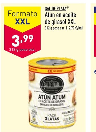 ALDI Atún en Aceite de Girasol XXL oferta