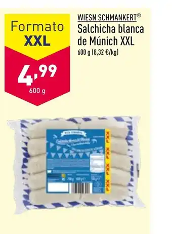 ALDI Salchicha Blanca De Múnich XXL oferta