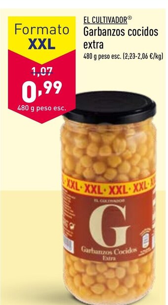 ALDI Garbanzos Cocidos Extra oferta