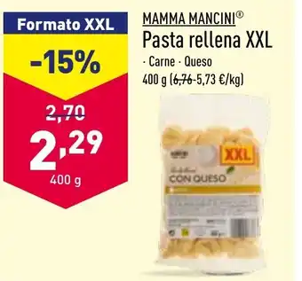 ALDI Pasta Rellena XXL oferta