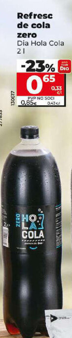 Dia Refresc De Cola Zero oferta