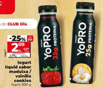 Dia Iogurt Líquid Sabor Maduixa / Vainilla Cookies oferta