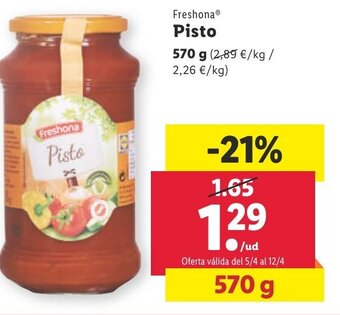 Lidl Pisto oferta