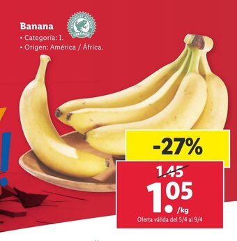 Lidl Banana oferta