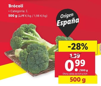 Lidl Brócoli oferta