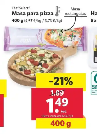 Lidl Masa Para Pizza oferta