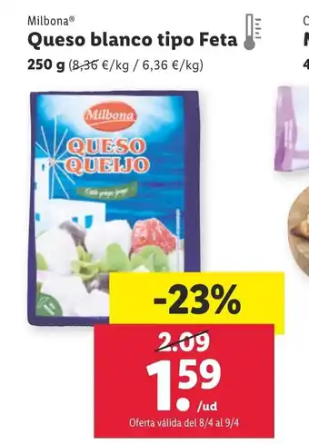 Lidl Queso Blanco Tipo Feta oferta