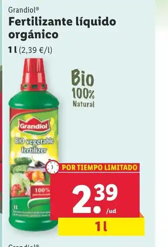 Lidl Fertilizante Líquido Orgánico oferta