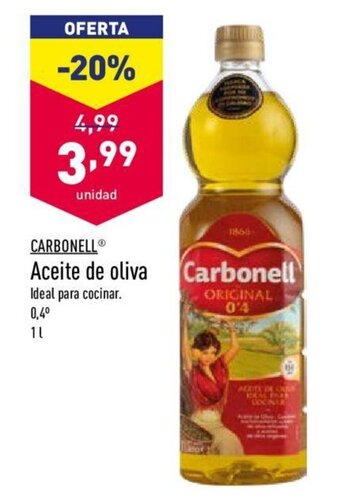 ALDI Carbonell Aceite de oliva 1L oferta