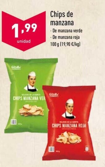ALDI Chips de manzana 100g oferta