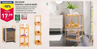 ALDI Home Creation Estanteria o cesta de bambú oferta