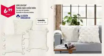 ALDI Home Creation Funda cojín estilo boho oferta