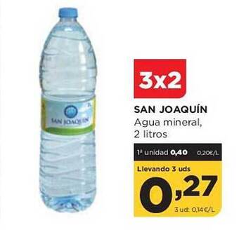 Alimerka San joaquín agua mineral oferta