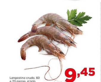 Alimerka Langostino crudo, 60 a 70 piezas el kilo oferta