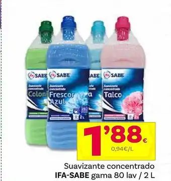 Supermercados Dani Suavizante concentrado ifa-sabe gama 80 lav oferta