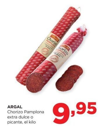 Alimerka Argal Chorizo Pamplona Extra Dulce O Picante, el kilo oferta
