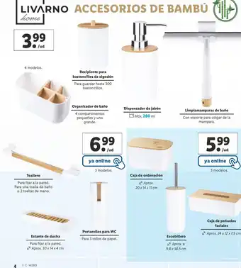 Lidl Accesorios De Bambú oferta