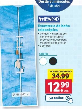 Lidl Estantería de Baño Telescópica oferta